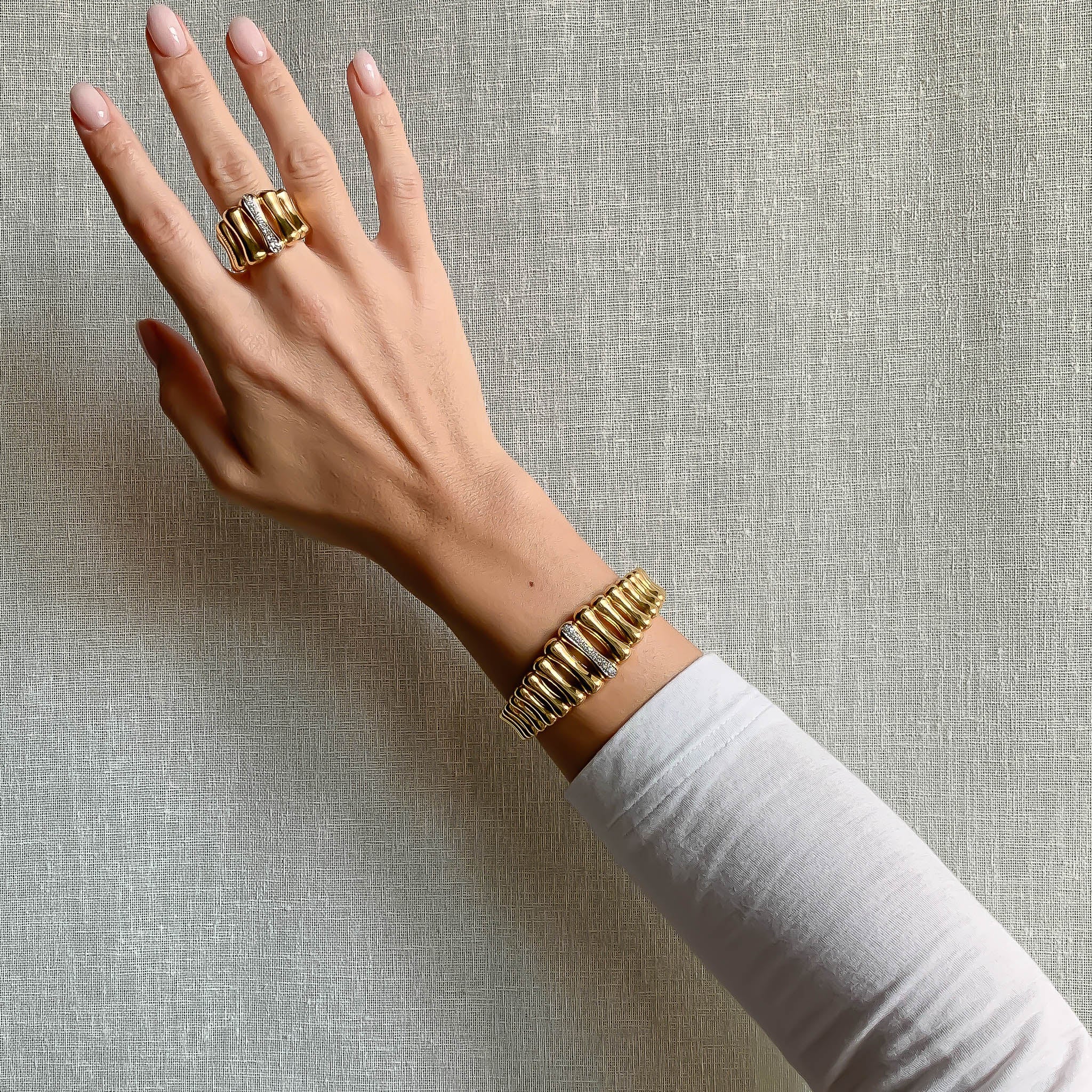 Bracciale Giovanni Raspini bangle bambu | Franco Cuomo Gioielli Bracciale Giovanni Raspini bangle bambu | Franco Cuomo Gioielli