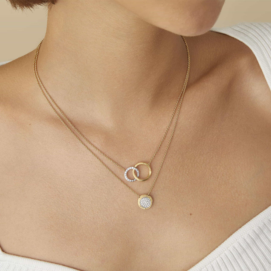 Pendente con moneta di diamanti-Jaipur Link