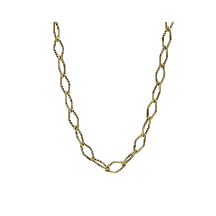 Collana maglia rombo in oro giallo